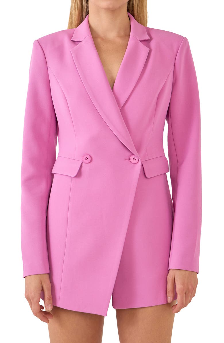 Endless Rose Long Sleeve Romper, Alternate, color, Lilac