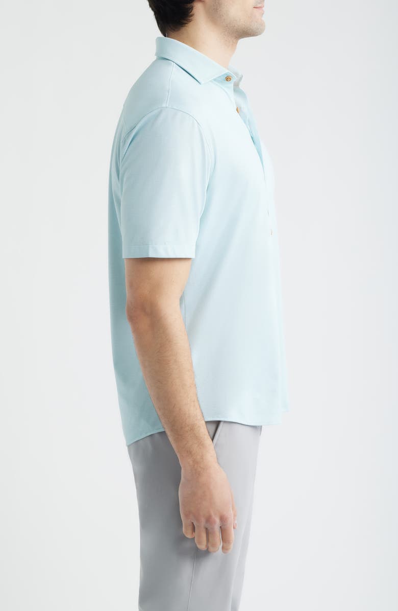 johnnie-O Breck Hangin’ Out Knit Short Sleeve Button-Up Shirt, Alternate, color, Sardinia