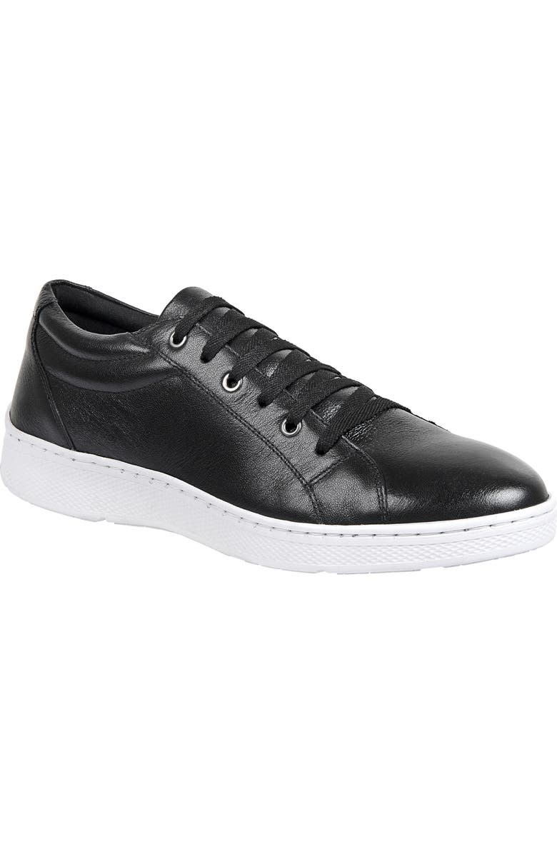 Sandro Moscoloni Leather Sneaker, Main, color, Black