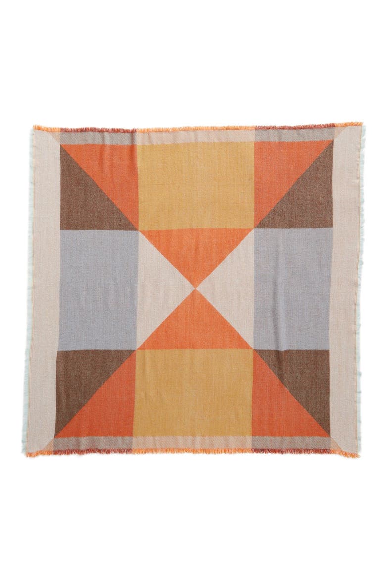 Geo Pattern Square Scarf, Alternate, color, MULTI