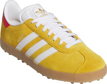 adidas gazelle silver green womens adidas Gazelle Shoes - Men's - Spring Yellow / Core Black / Gum main image 0