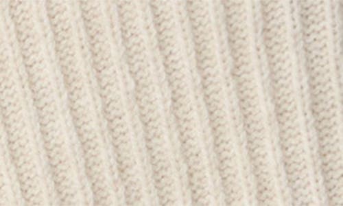 Mango Granado Asymmetric Rib Sweater Skirt In Ecru