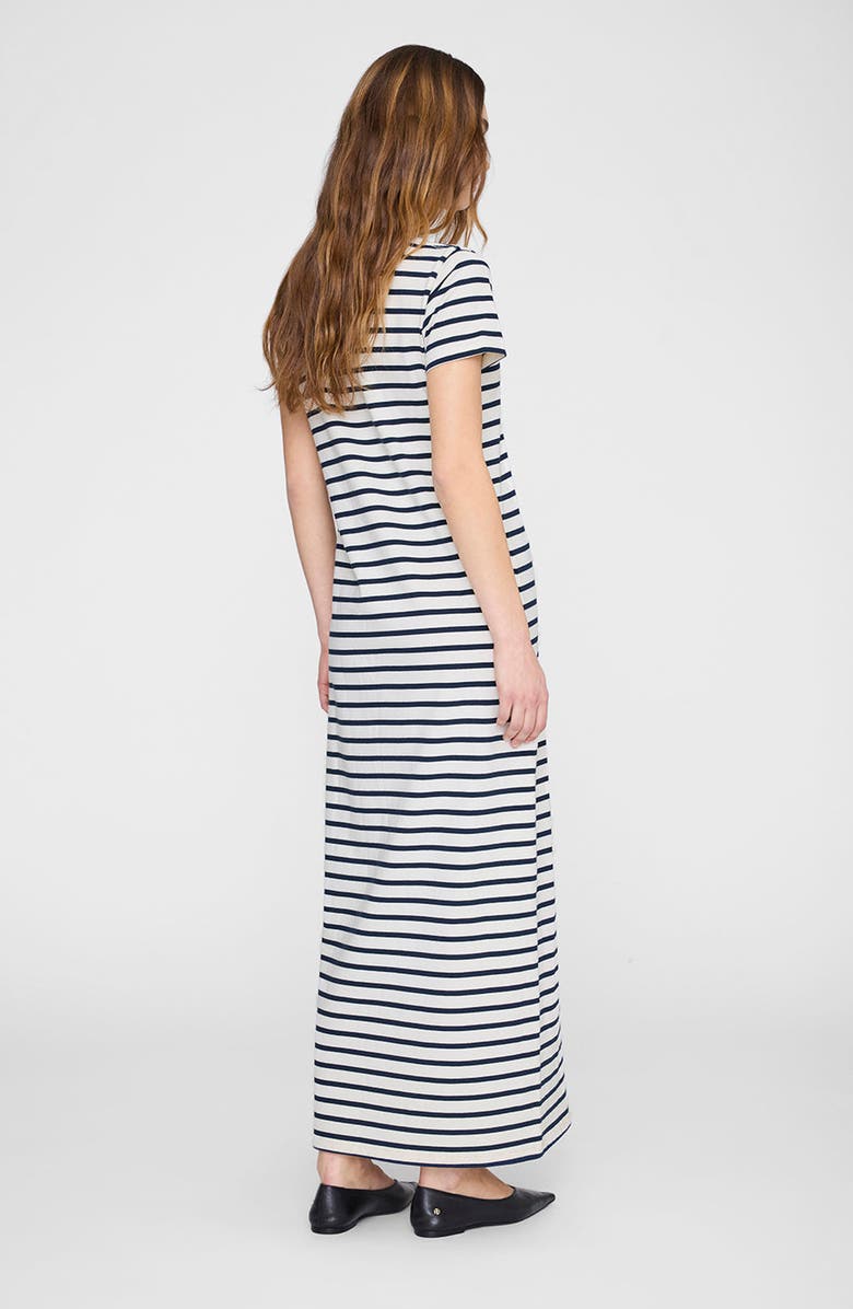 ANINE BING Wynne Dress Stripe, Alternate, color, Navy Stripe