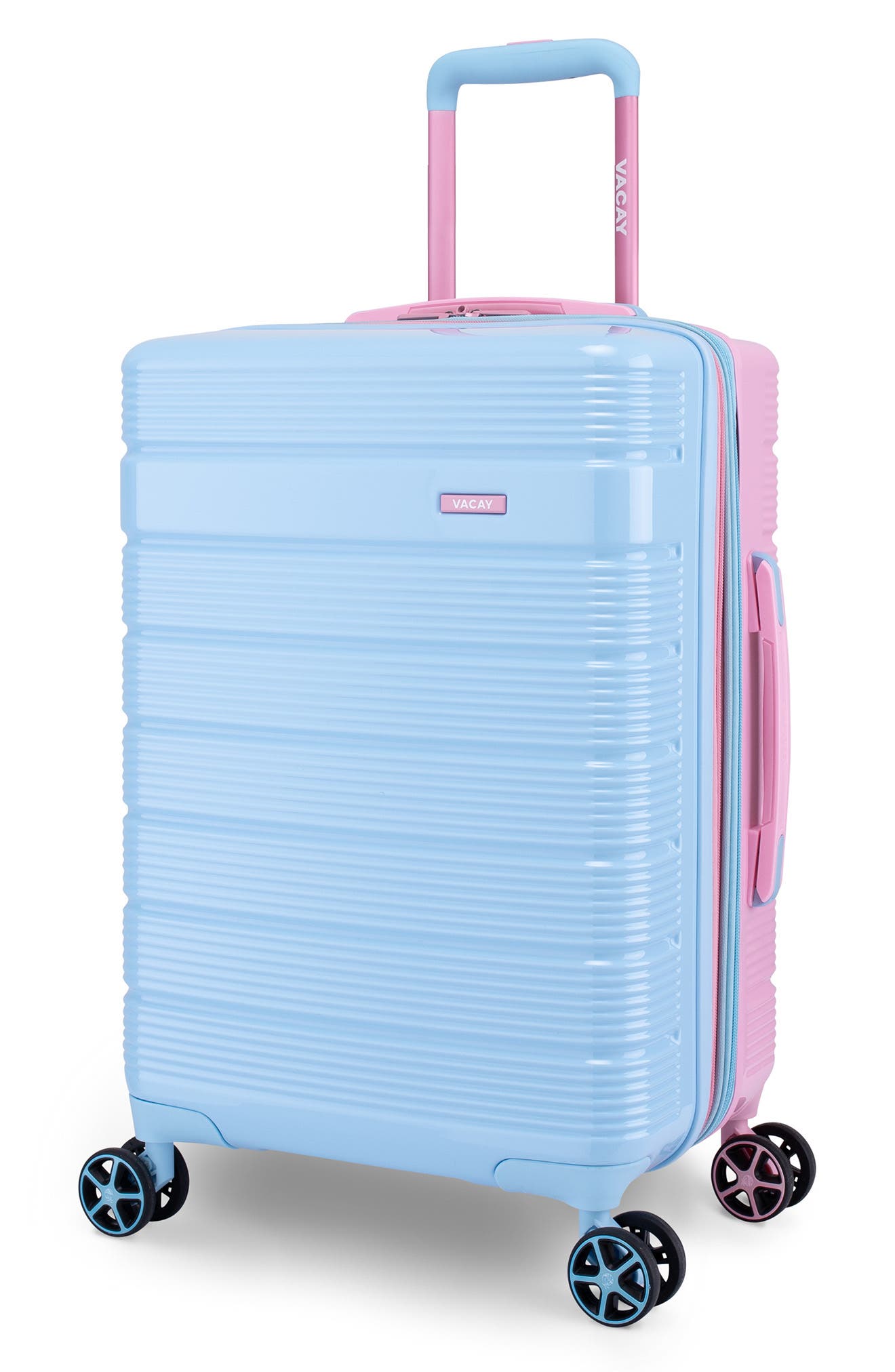 Vacay Spotlight Duo Blue/Pink Luggage, Main, color, 