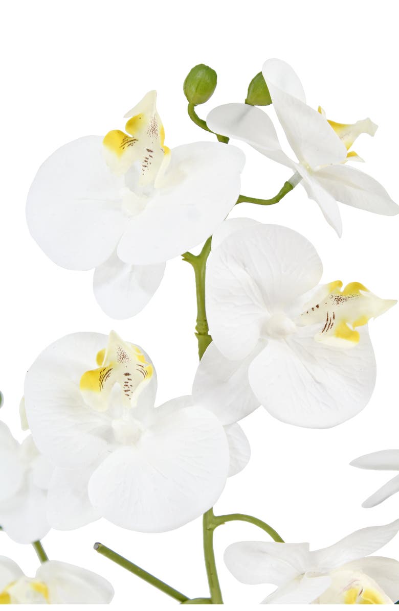 CG Hunter Artificial 4-Stem Phalaenopsis White Orchid, Alternate, color, White