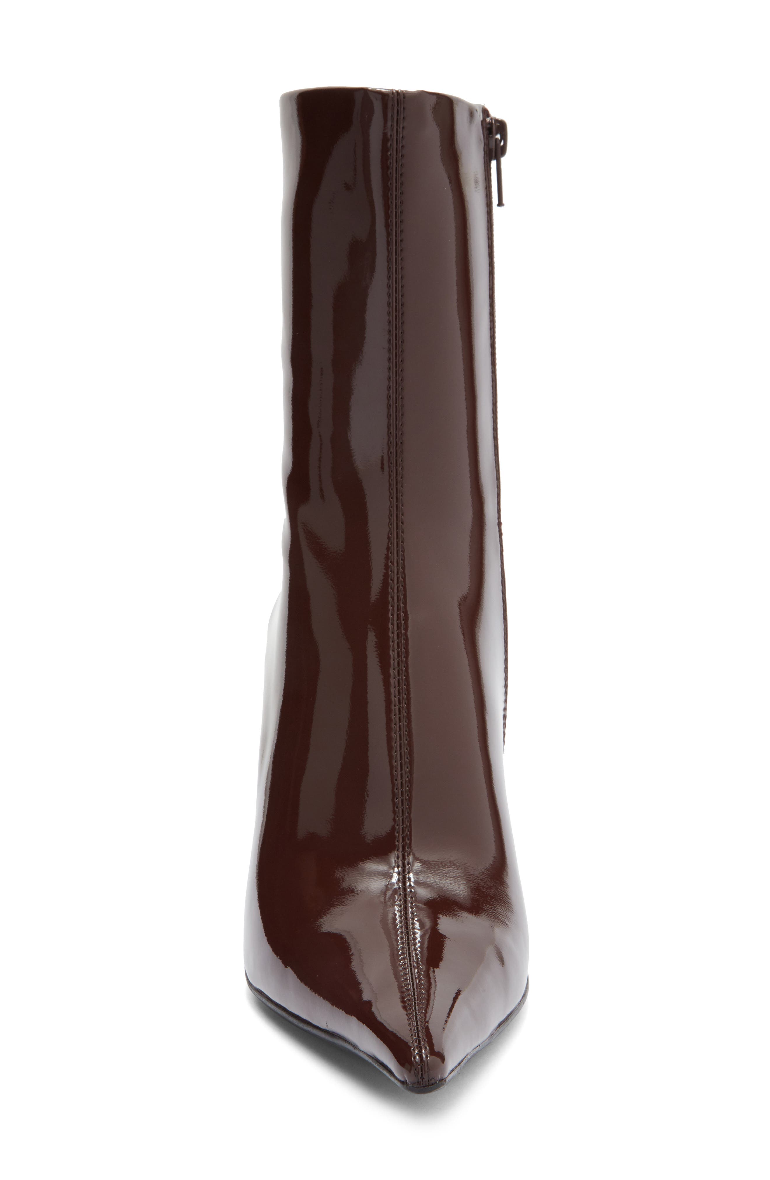 Jeffrey Campbell Daring Stiletto Bootie, Alternate, color, Coffee Patent