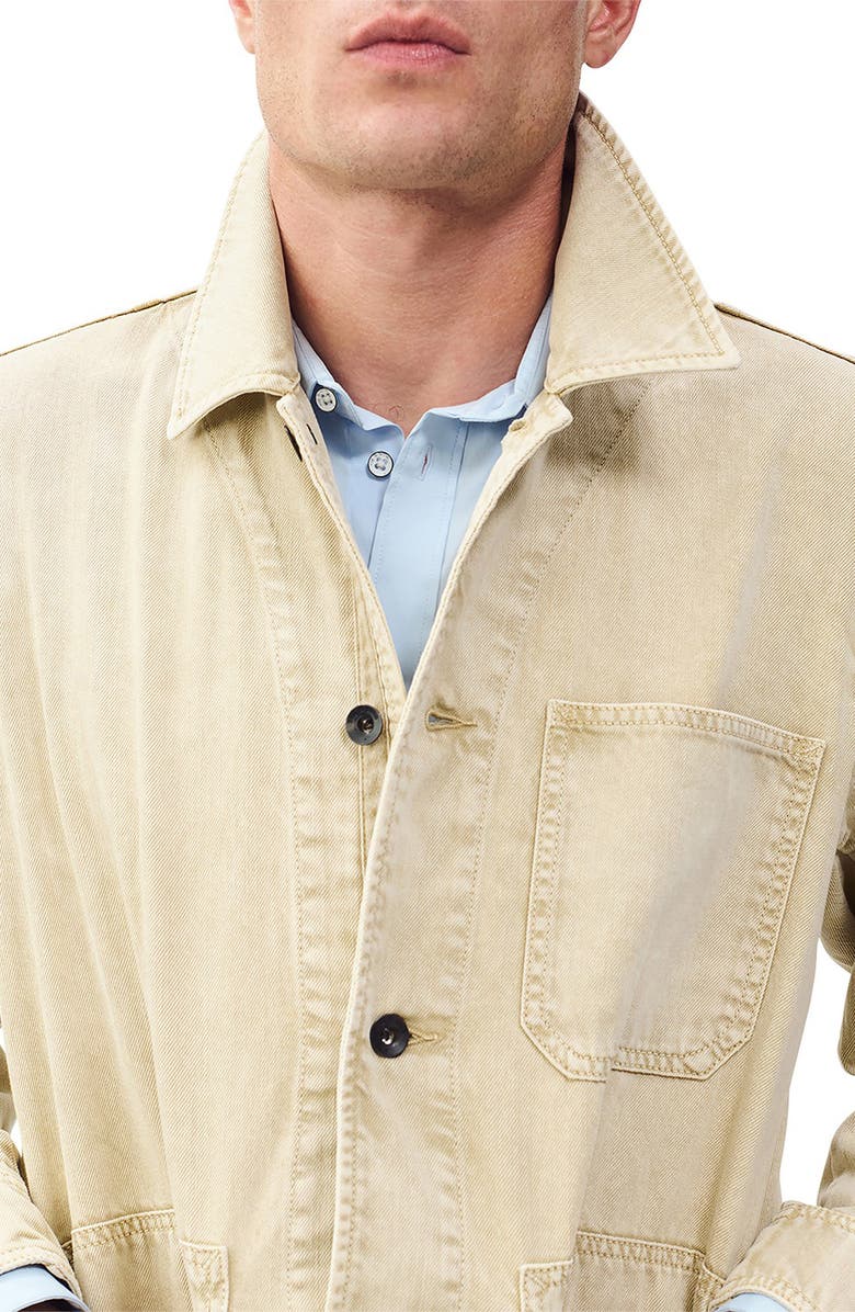 rag & bone Tribeca Cotton Denim Chore Jacket, Alternate, color, Stone Beige