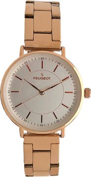 Peugeot Sleek Minimalist Round Bracelet Watch- 30MM