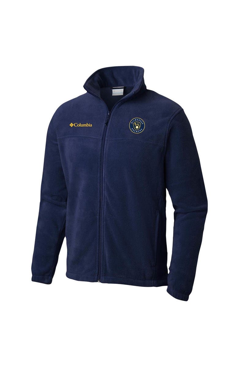 Columbia Men's Columbia Navy Milwaukee Brewers Steens Mountain Full-Zip Jacket, Alternate, color, 