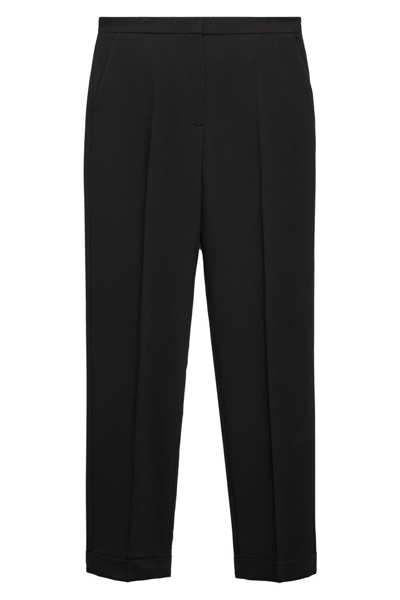 Straight Leg Suit Pants, Alternate, color, BLACK