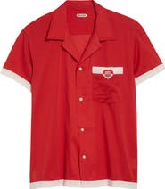Bode Heart Deco Cotton Voile Camp Shirt