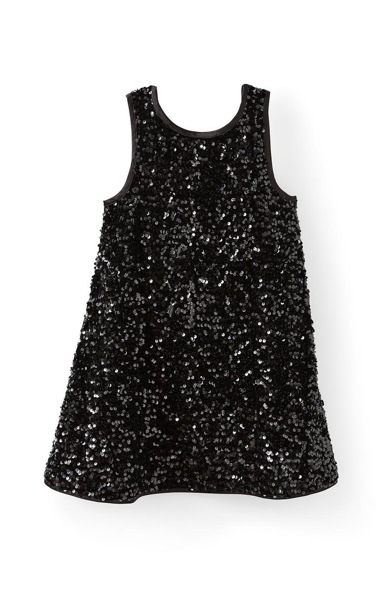 Cotton On Kids Kid's Sabrina Sleeveless Dress Up Dress, Main, color, Black Plush Sparkle