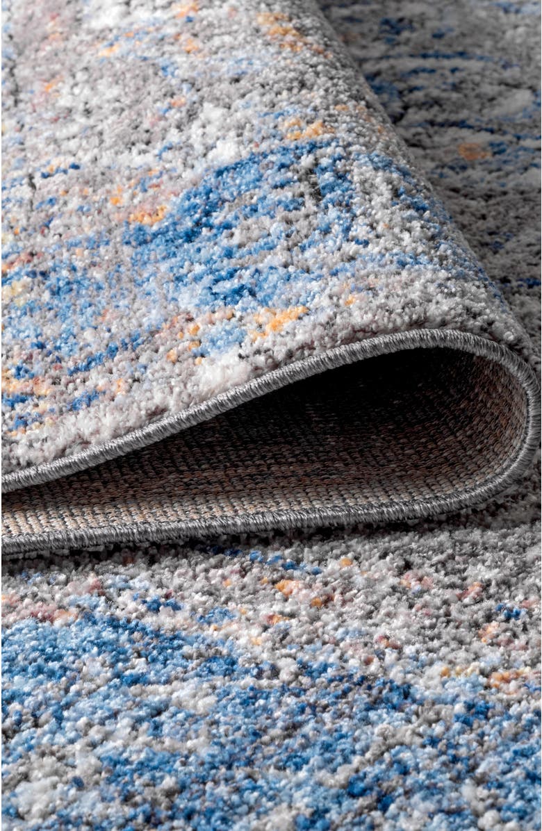 JONATHAN Y Anatolia Vintage Medallion Peacock Area Rug, Alternate, color, Peacock Blue/Gray