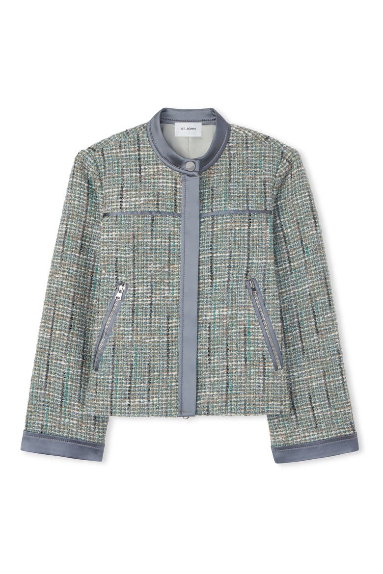 Metallic Tweed Jacket, Alternate, color, SLATE MULTI