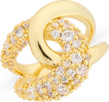 Pavé Crystal Interlocking Ring