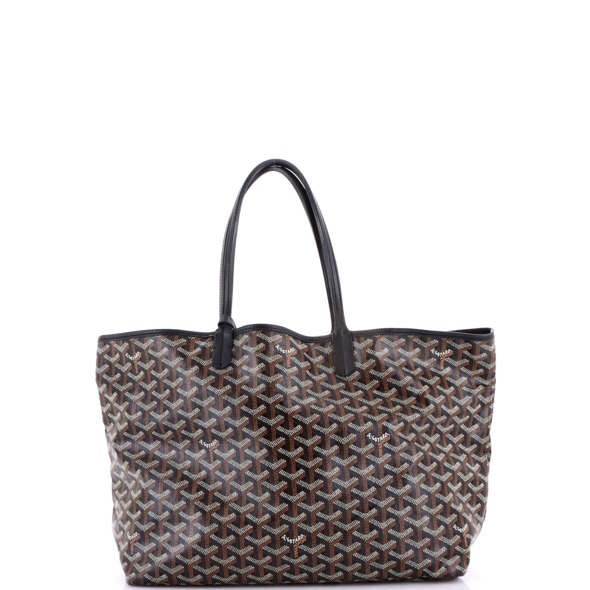 Pre-Owned Goyard Saint Louis Tote Coated Canvas PM, Alternate, color, Black