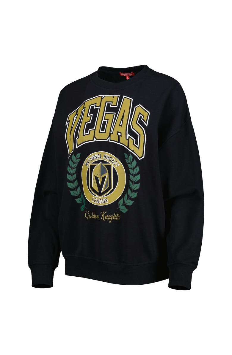 Mitchell & Ness Women's Mitchell & Ness Black Vegas Golden Knights Logo 2.0 Pullover Sweatshirt, Alternate, color,