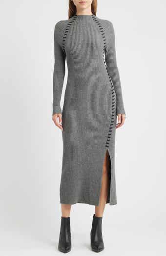 Rails Imara Long Sleeve Rib Wool Blend Sweater Dress
