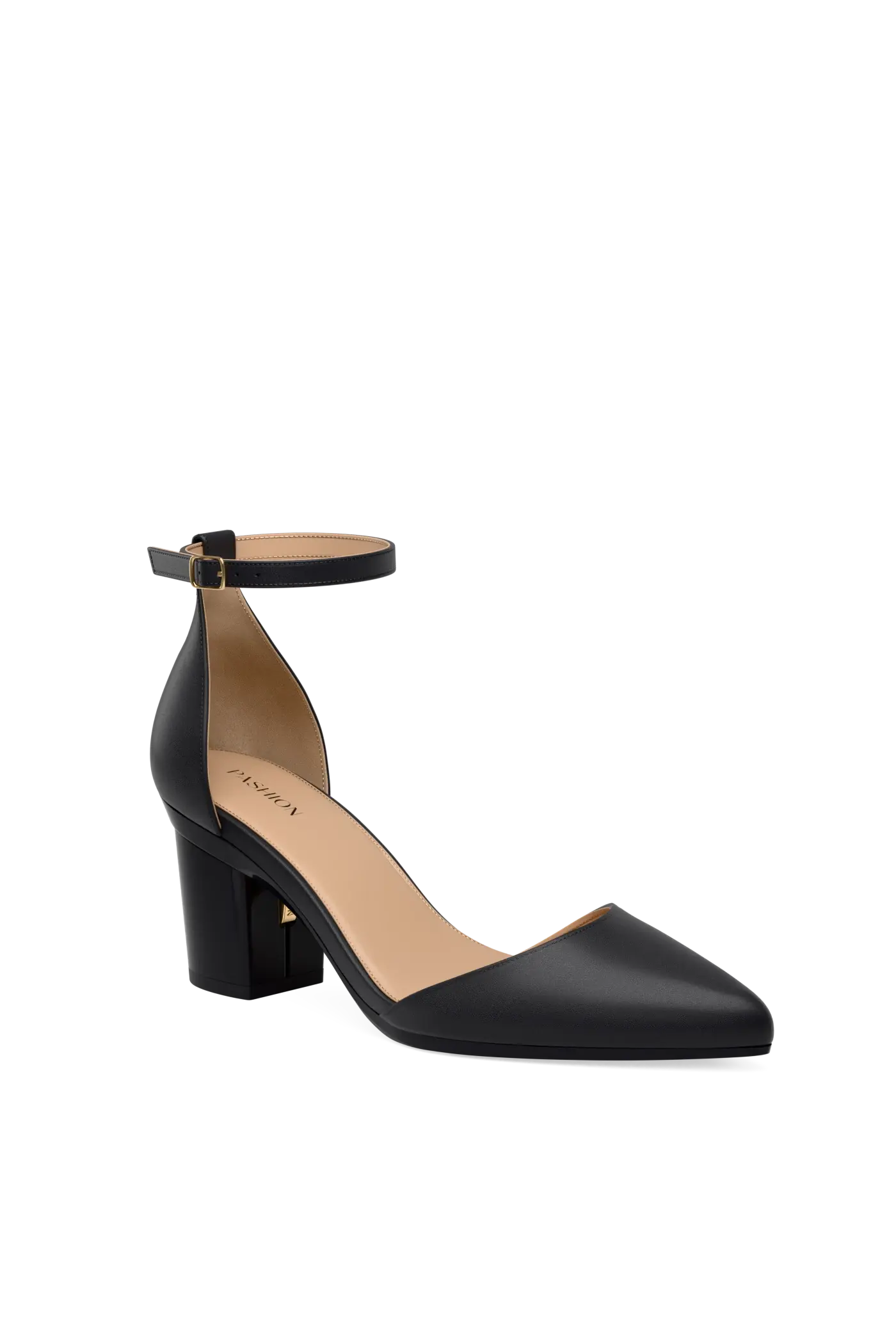 Pashion Footwear The D'Orsay 3" Block Convertible Heel, Alternate, color, Coal Leather