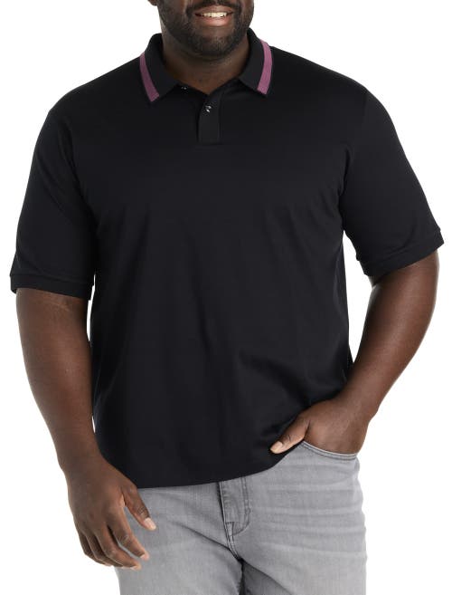 B+T Essentials Fit by Dxl Big & Tall  Phillipson 199 Polo Shirt in Black  product
