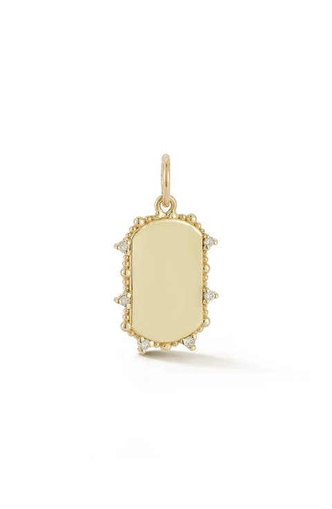Diamond Tag Charm
