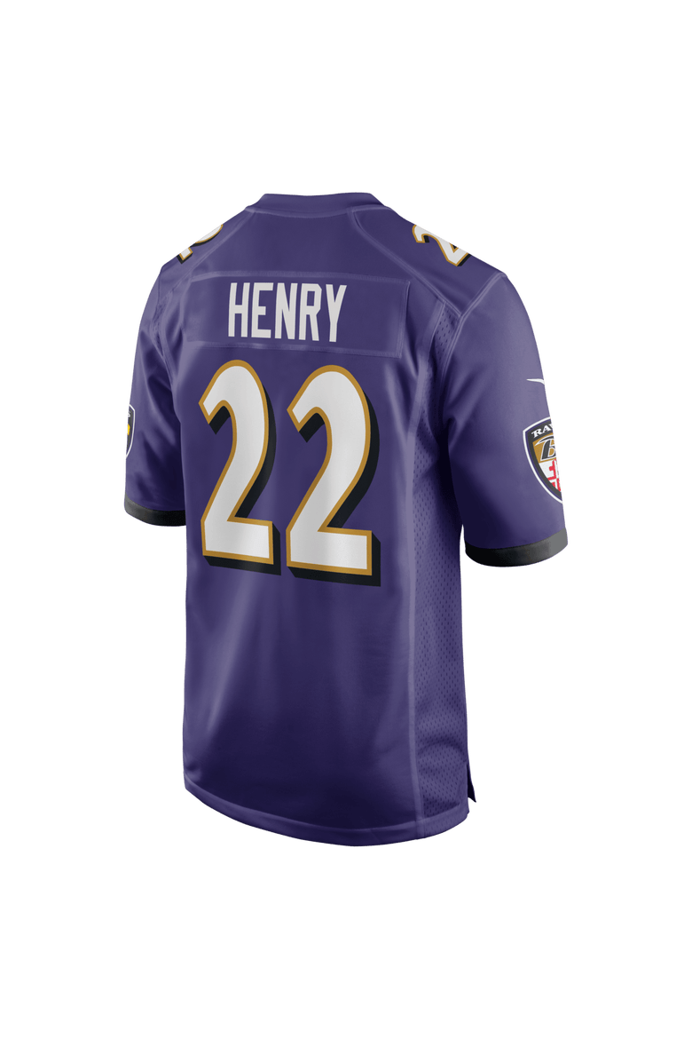 Men's Nike Derrick Henry Purple Baltimore Ravens Game Player Jersey, Alternate, color, Purple