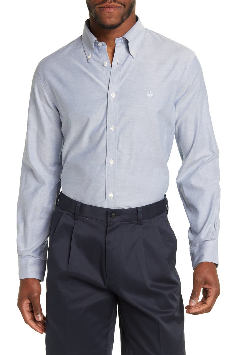 Brooks Brothers Non-Iron Milano Fit Oxford Sport Shirt, Main, color,