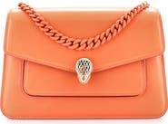 Pre-Owned Bvlgari Serpenti Forever Maxi Chain Crossbody Bag Leather Small