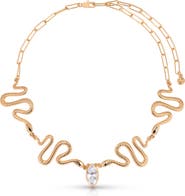 Ettika Serpentina Cubic Zirconia Choker Necklace