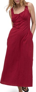 Nobody's Child Melody Sweetheart Neck Midi Dress