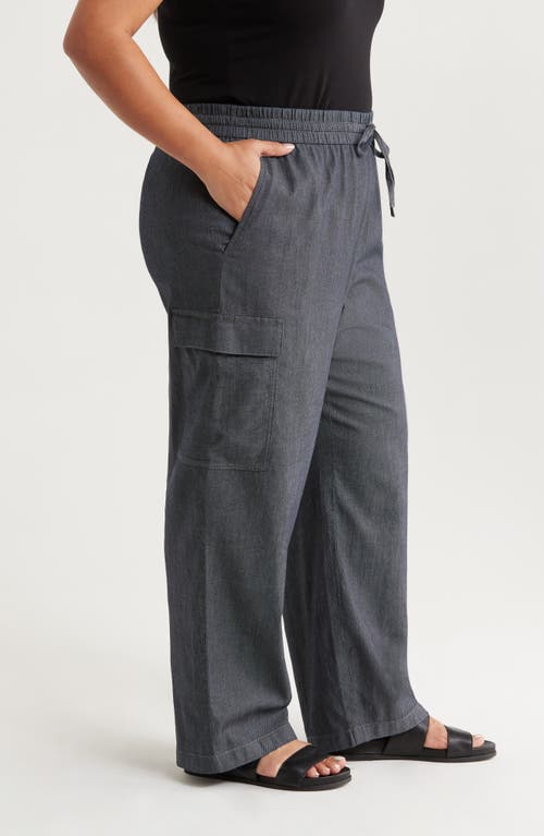 Eileen Fisher Straight Leg Organic Cotton Cargo Pants