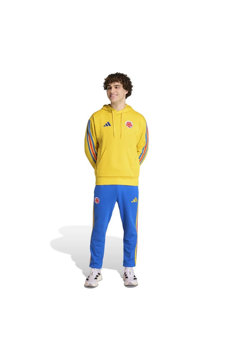 adidas Men's adidas  Yellow Colombia National Team FIFA x World Cup Alphaskin Fleece Hoodie, Alternate, color, Yellow