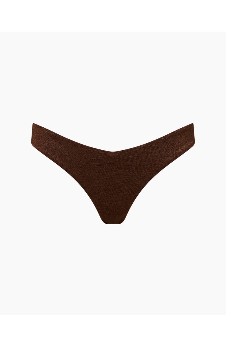 Onia Chiara Mid-Rise Bikini Bottom, Alternate, color, Hickory