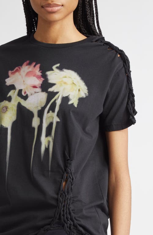 COLLINA STRADA COLLINA STRADA TOSH KNIT DETAIL GRAPHIC T-SHIRT