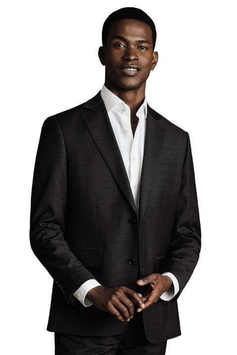 Slim Fit Twill Natural Stretch Suit Jacket