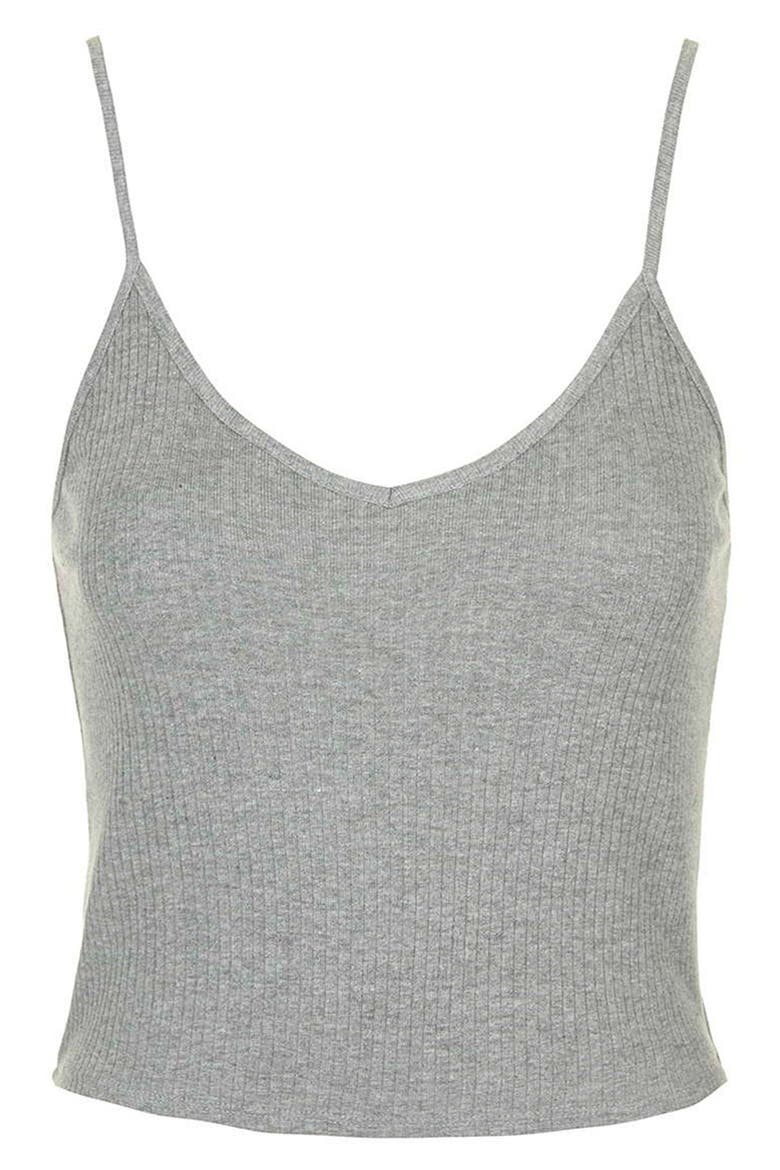 Ribbed Crop Camisole, Alternate, color, LIGHT GREY
