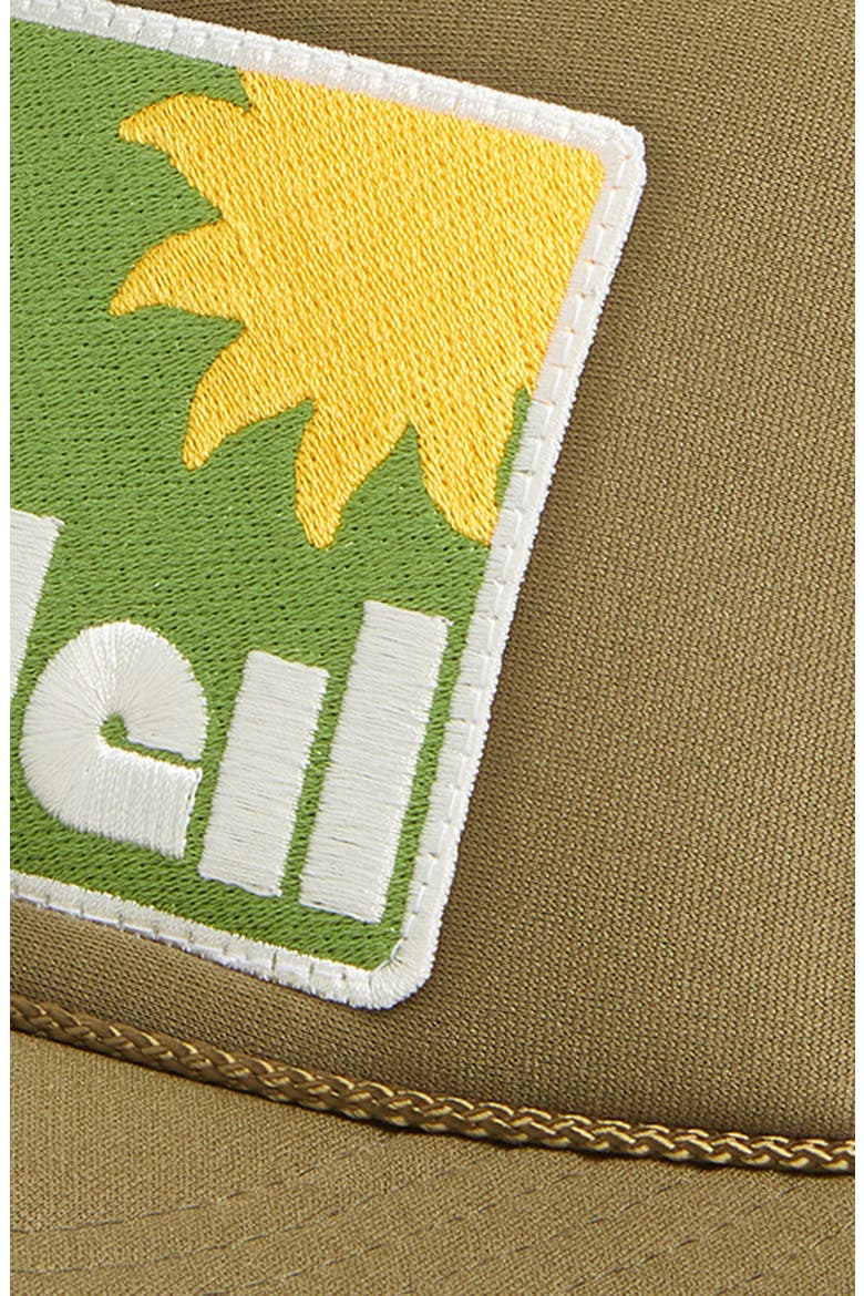 Soleil Sun Trucker Hat, Alternate, color, OLIVE