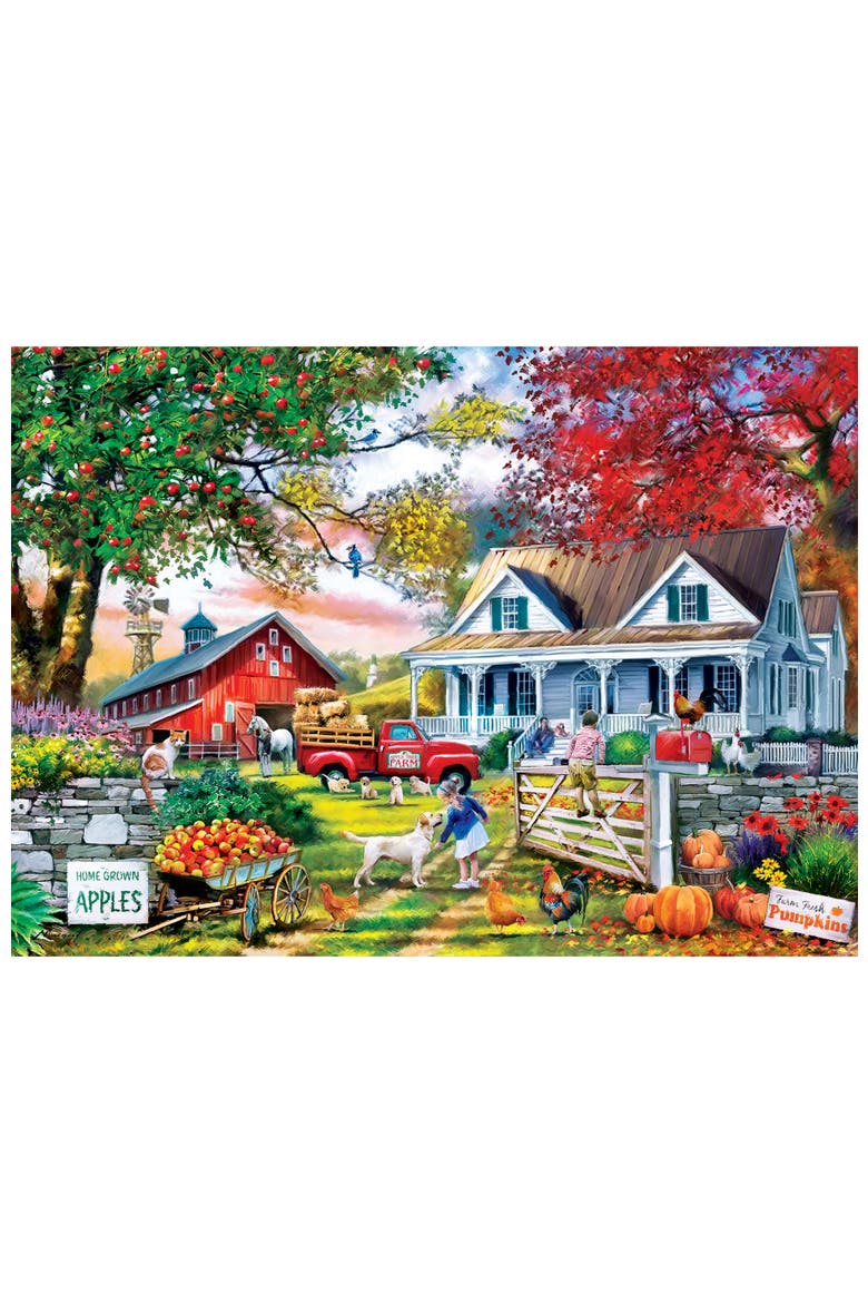 Apple Tree Farm 1000 Piece Jigsaw Puzzle, Alternate, color, Multicolor