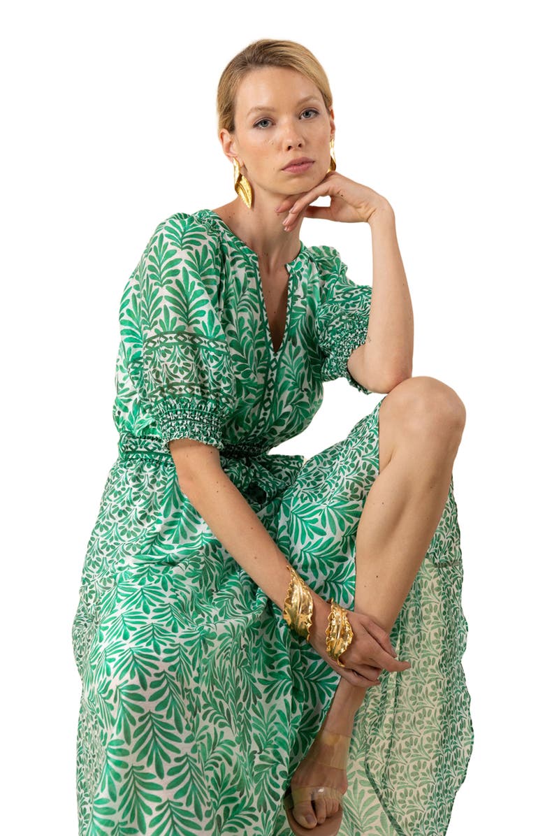 Hale Bob Estella Organza Maxi Dress, Alternate, color, 