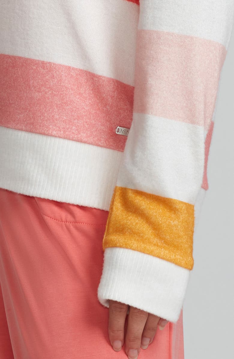 Andrew Marc Stripe Hachi Sweater, Alternate, color, Glow