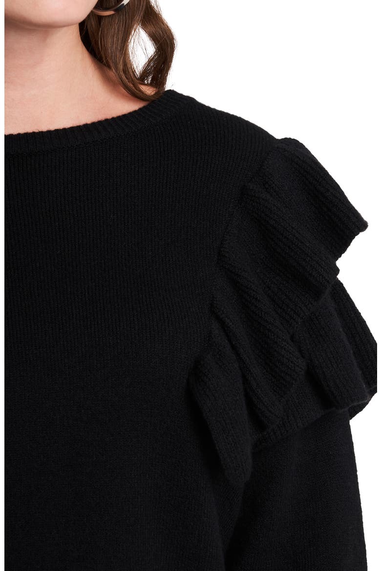 Loop Back Terry Top, Alternate, color, RICH BLACK