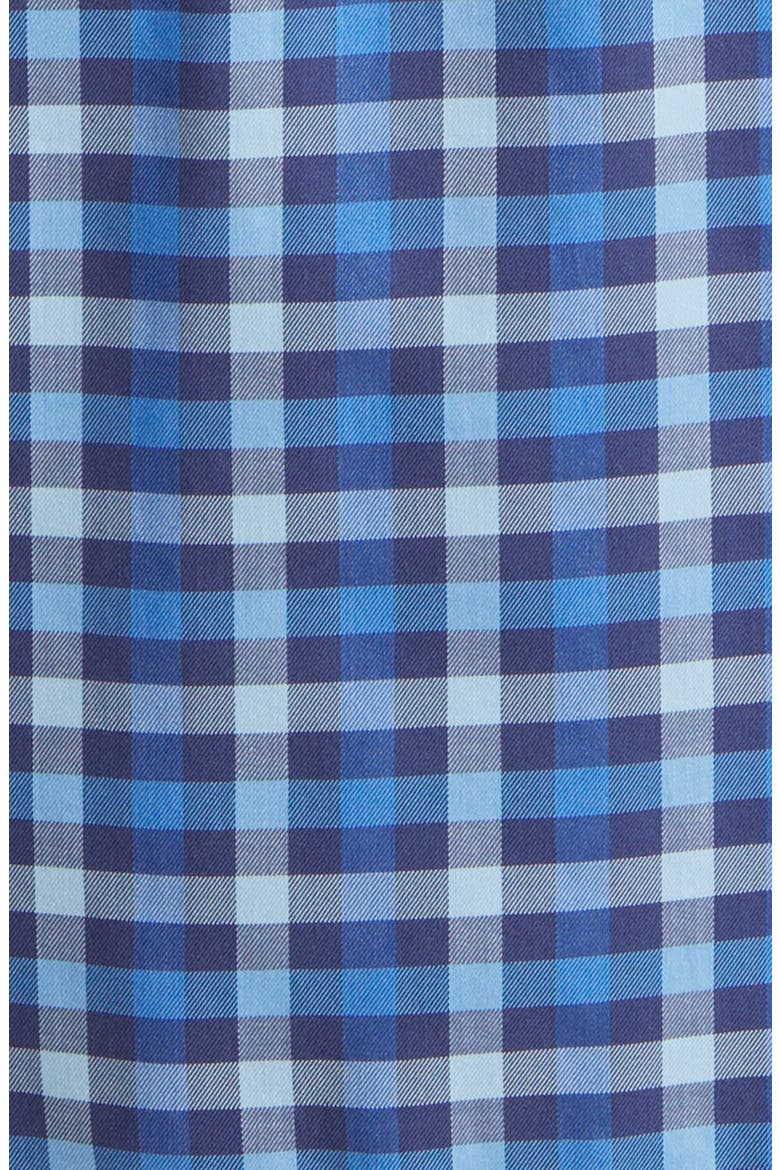 Becket Classic Fit Check Stretch Button-Down Shirt, Alternate, color, NAVY