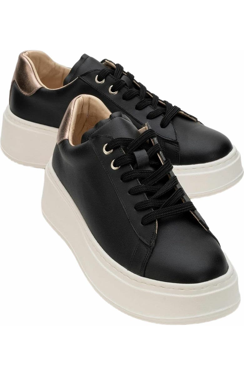 Forever & Always Shoes Gueno Leather Platform Sneakers, Main, color,