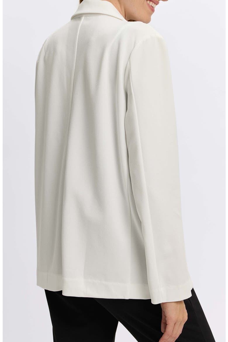 Morgan Crepe Knit Blazer, Alternate, color, ECRU