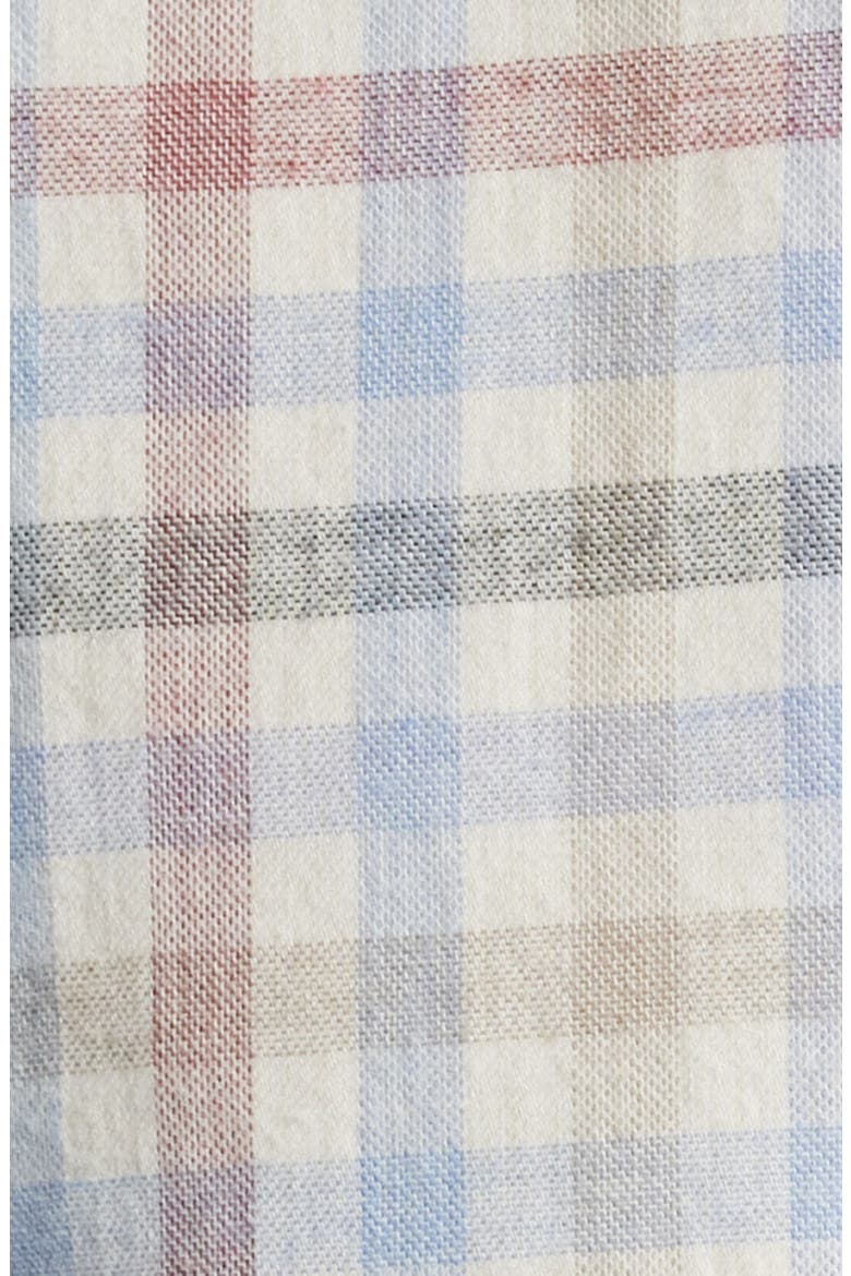 White Rock Plaid Button-Up Shirt, Alternate, color, WINTER IVORY