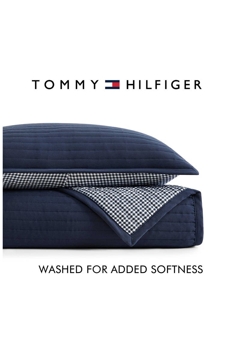 Gardena Check Quilt & Shams Set, Alternate, color, NAVY BLUE/ WHITE