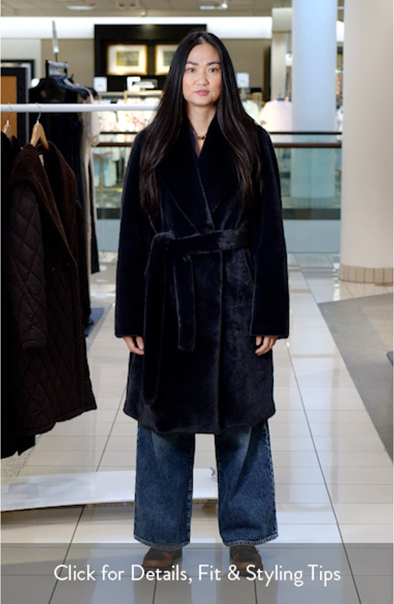 Faux Fur Belted Coat, sales video thumbnail