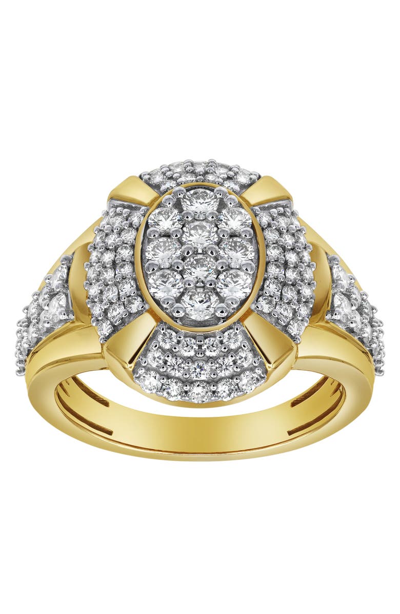 LuvMyJewelry Colosseum 14K Yellow Gold Diamond Men Statement Ring - 1.83ct., Main, color, 14K Yellow Gold
