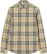 Burberry Slm Fit Check Cotton Shirt