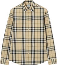 Burberry Slm Fit Check Cotton Shirt